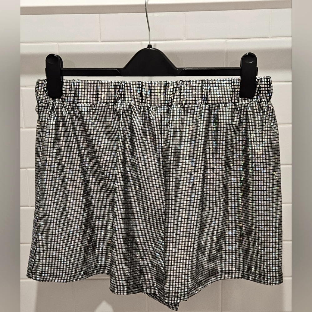 Disco silver shorts